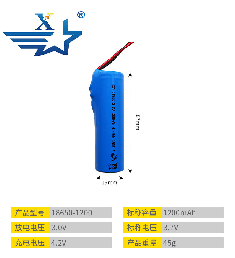 18650-1200mAh