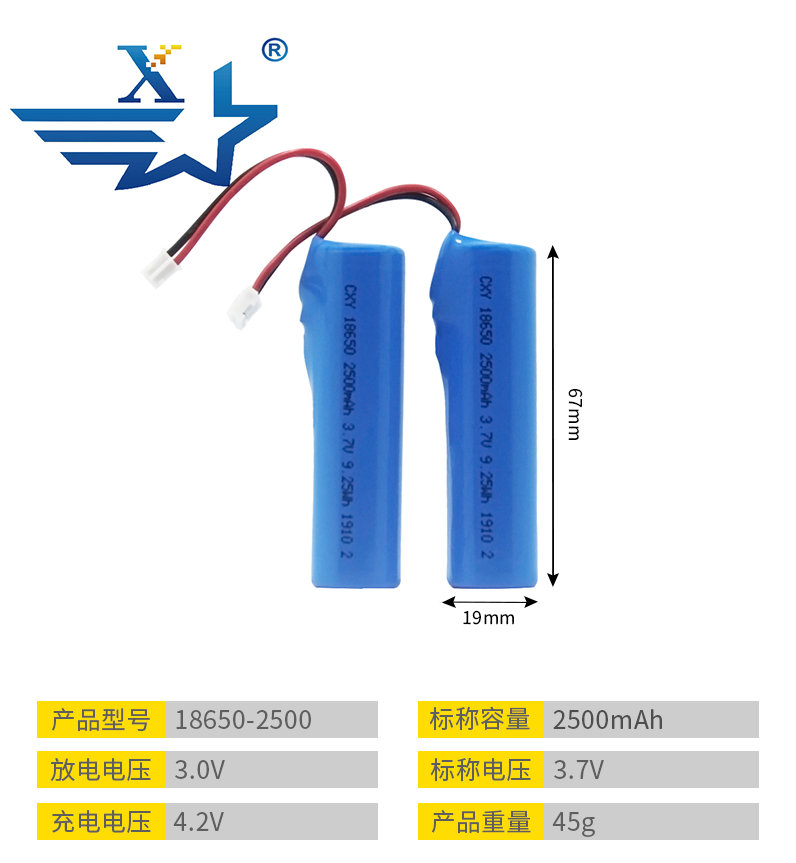 18650-2500mAh